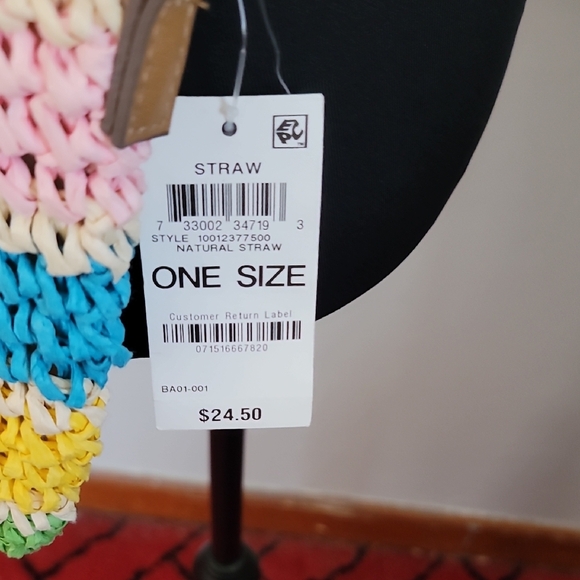 INC Colorful Striped Woven Crossbody Bag-NWT - Picture 3 of 10